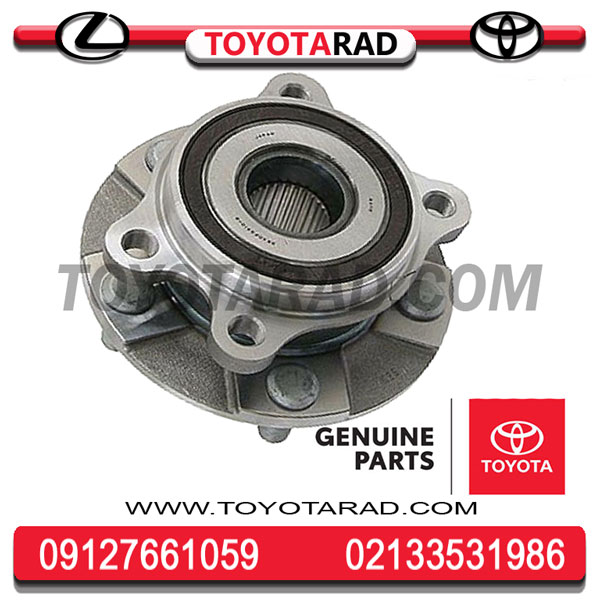 رافور-2013 توپی بلبرینگ چرخ جلو تویوتا رافور (RAV4) مدل 2013 تا 2017 برند اصلی جنیون پارت