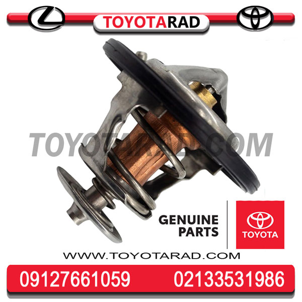 ترموس-یاریس-7 ترموستات تویوتا یاریس 2007 تا 2015 برند اصلی جنیون پارت