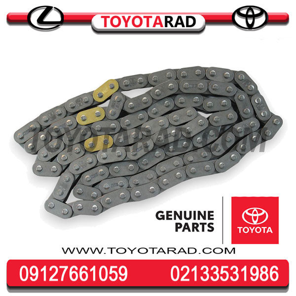 زنجیر-یاریس-7 زنجیر موتور تویوتا یاریس 2007 تا 2010 برند اصلی جنیون پارت